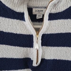 J.Crew Womens Striped Half Zip Pullover XXS